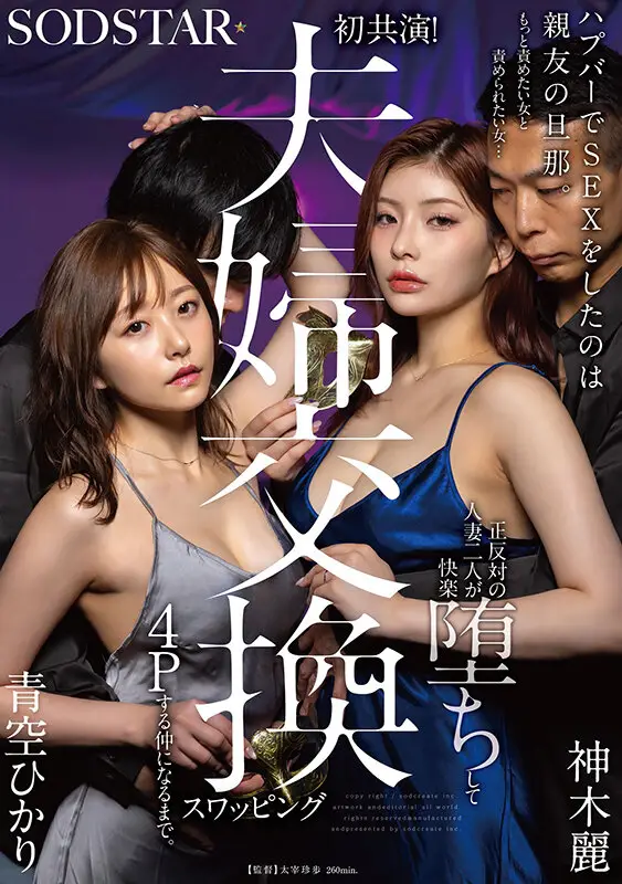 ハプバーでSEXをしたのは親友の旦那。もっと責めたい女と責められたい女…正反対の人妻二人が快楽堕ちして夫婦交換スワッピング4Pする仲になるまで。 青空ひかり 神木麗 No.1