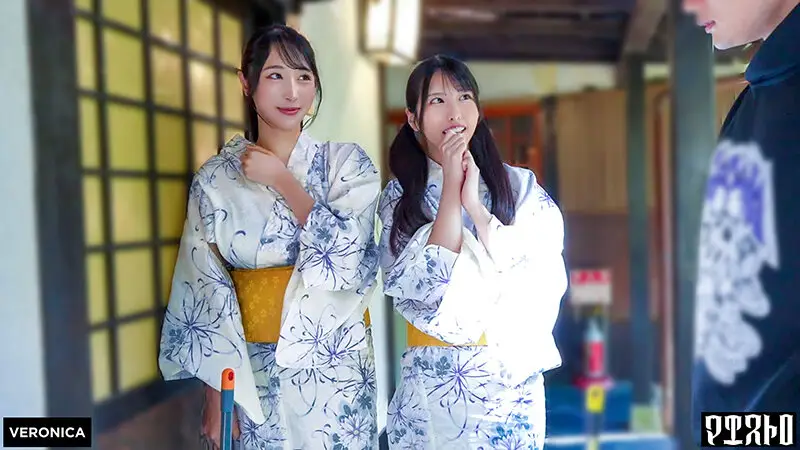 高級旅館で大乱交！住み込みバイトの美女達をやりたい放題エッチしまくる濃厚生中SEX！【しおり/ゆいか/いちか/のかぜ】しおり＆ゆいか篇 No.3