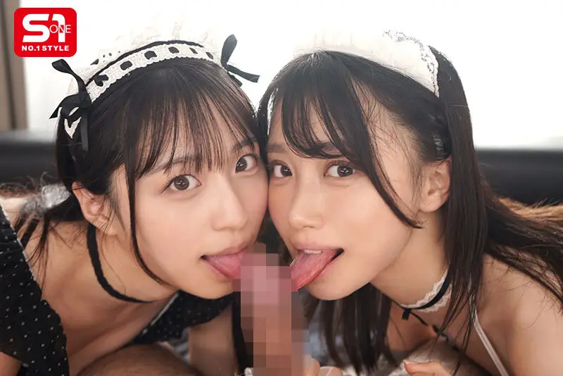 「ご主人様、私にかけて」僕のチ●ポが好きすぎて生搾りザーメン奪い合う顔射おねだりWメイド 安達夕莉 新木希空 No.4