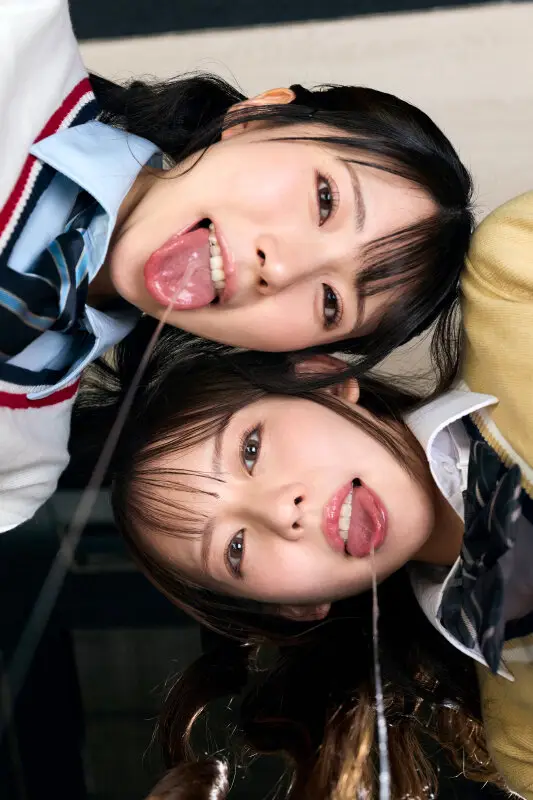 【VR】【8K】追い込むようなつゆだくベロチュウと窒息責めで脳がトロけるまで快楽漬けにされる小悪魔J系コンビの放課後呼吸管理ヘルス 西元めいさ・皆月ひかる No.5