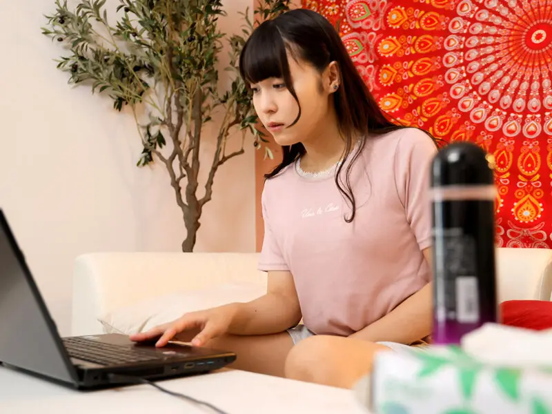 ニューハーフレズビアン ペニクリフル勃起メスイキコスプレ配信コラボ♂ 月乃クロロ/那々未 No.1