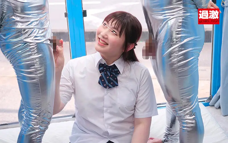 【ゆうゆ24歳】NHマジックミラー号 制服の似合うニューハーフ娘がおちんちん年齢当てに挑戦！Wチ○ポに挟まれ大興奮！初めての串挿し3Pでケツ穴ぱっくり連続ペニキュン中出し No.5